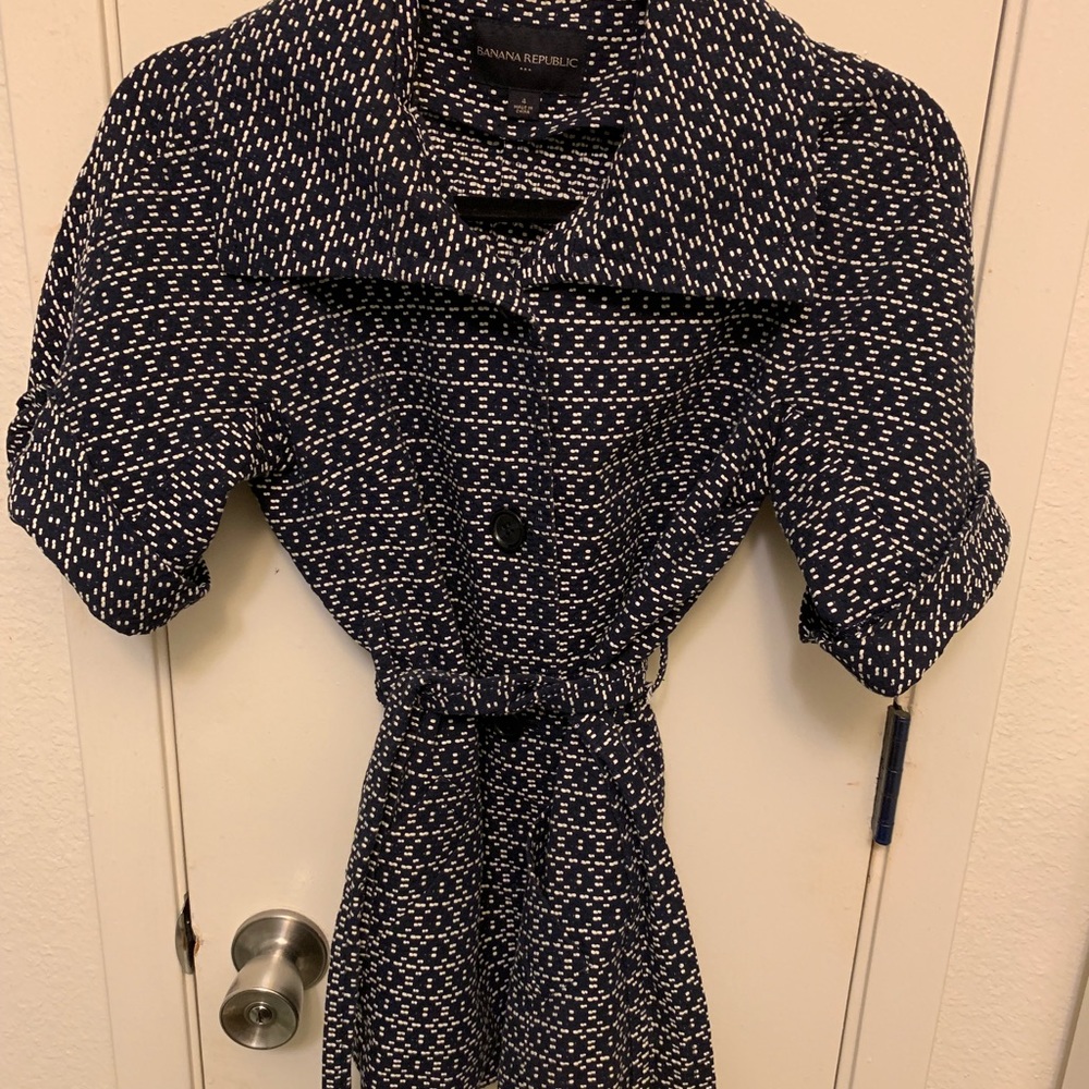 Navy Blue Banana Republic Blazer